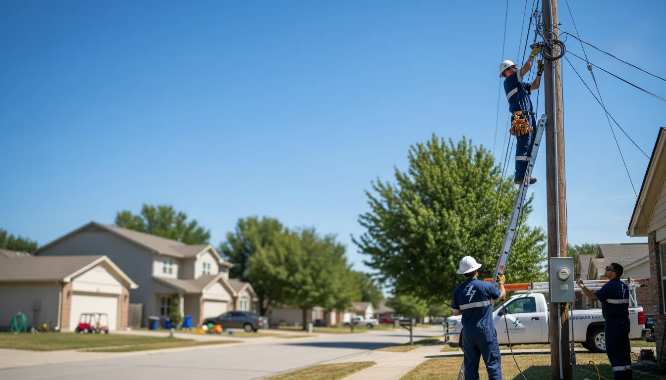 Residential electrician providing installation services in Gayville, SD